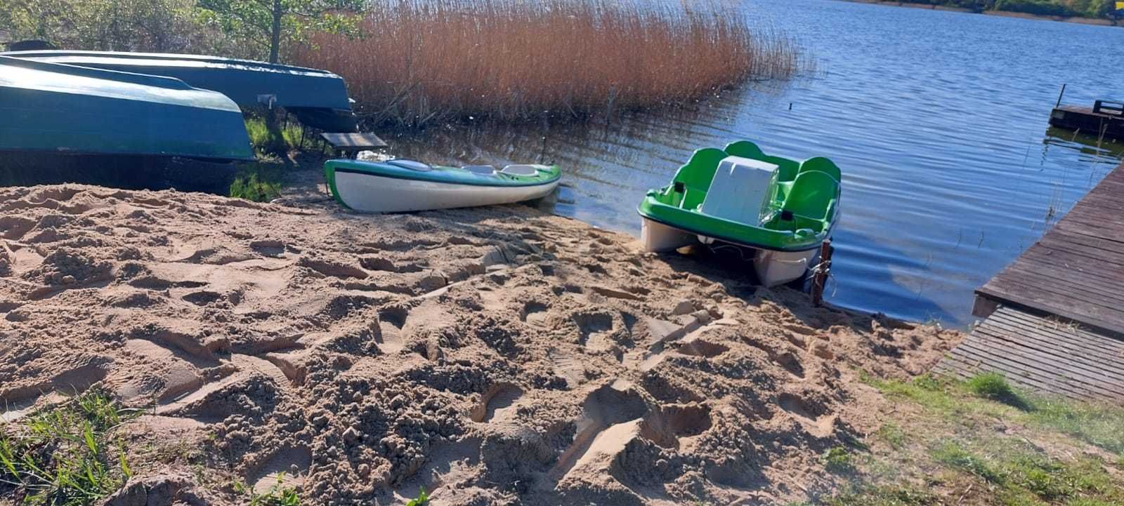 Domek nad J. Głuszyńskim (200m od jeziora) Pomost, rowerek wodny kajak