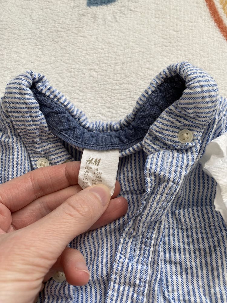 Komplet na lato h&m 68 ogrodniczki tom tailor