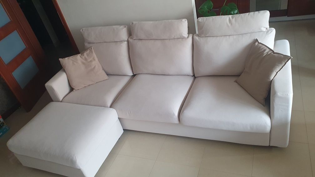 Sofa IKEA Vimle rozkładana, szezlong, 3os+zagłówki+podnóżek