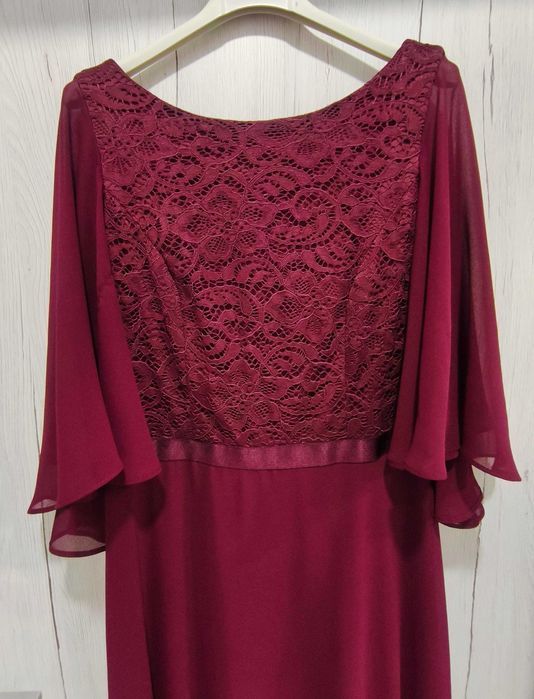 Wieczorowo - weselna , długa suknia roz. L