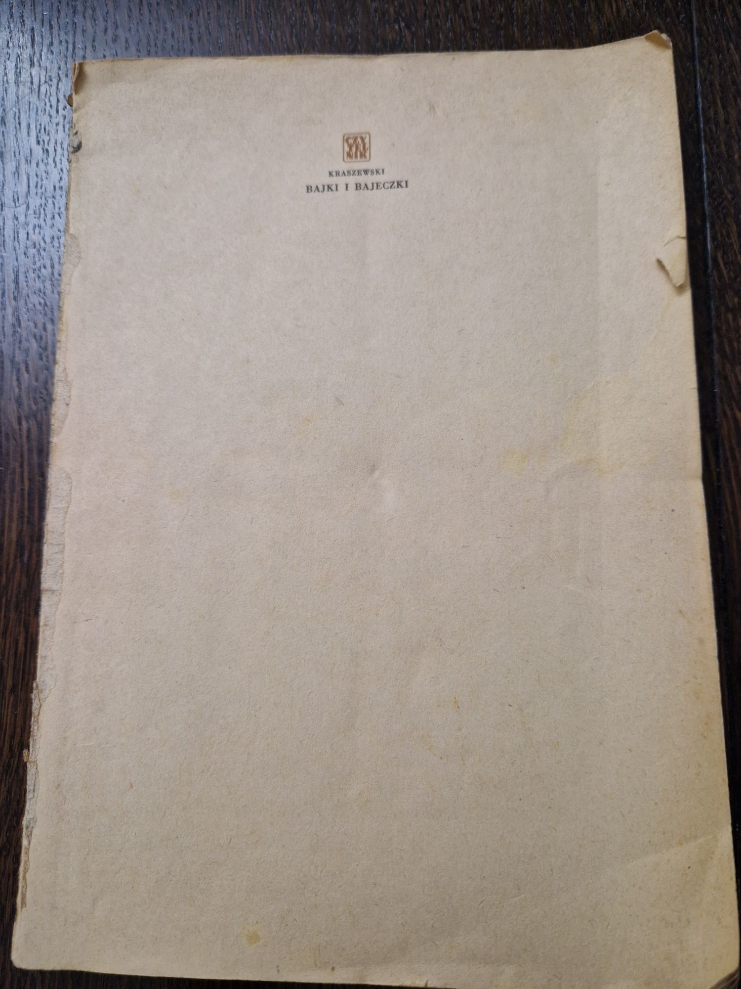 Książka dla dzieci Bajki i bajeczki Józef Ignacy Kraszewski - 1955