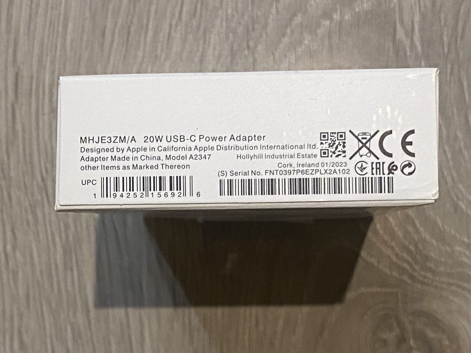 Oryginalna ładowarka iPhone 14 / Pro / Max 20W USB-C + kabel