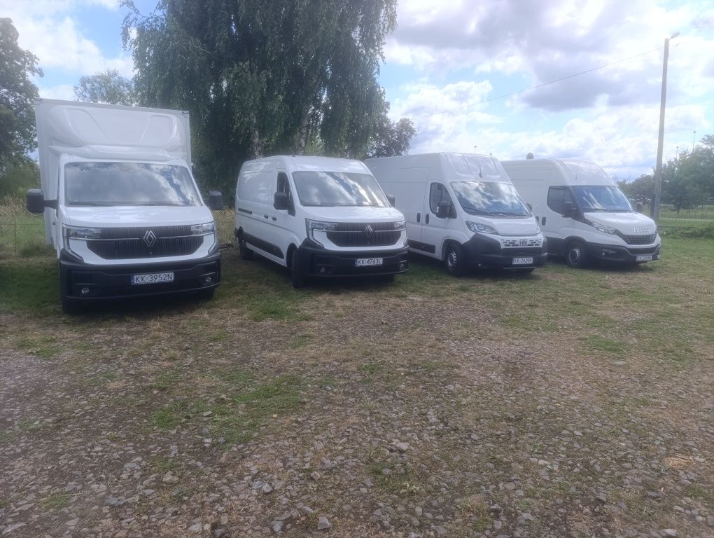 Wynajem pojazdów dostawczych bus blaszak Renault Master l3h2. 200zl