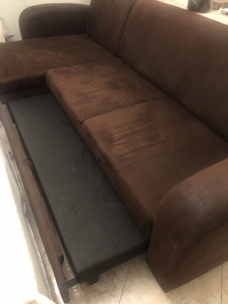 Vendo sofá cama c/chaise longa