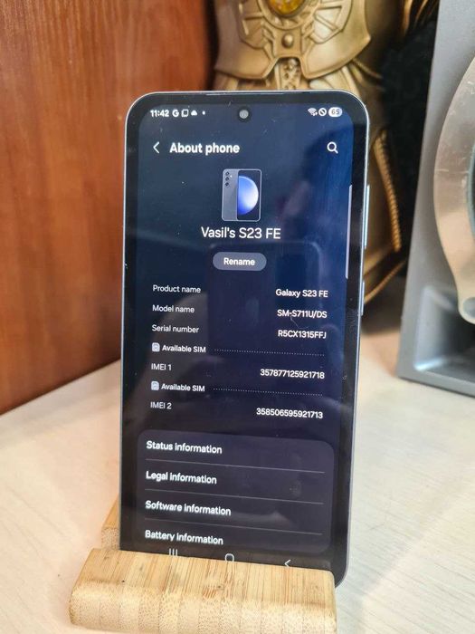 Смартфон Samsung Galaxy S23 FE | 8/128 GB | Сірий | Android 15, Oled