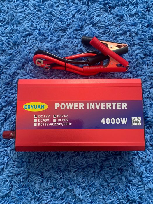 Перетворювач напруги - інвертор з вольтметром 4000W-12V