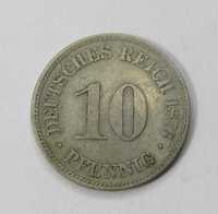1876H German Reich 10 Pfennig - the scarce one