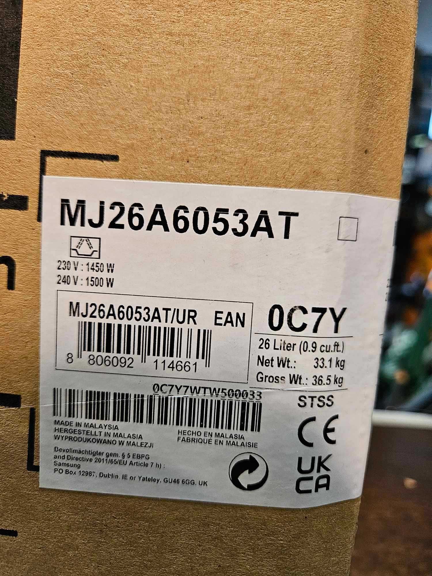 Mikrofala Kuchenka mikrofalowa samsung , 26 l, 1450w NOWA MJ26A6053AT