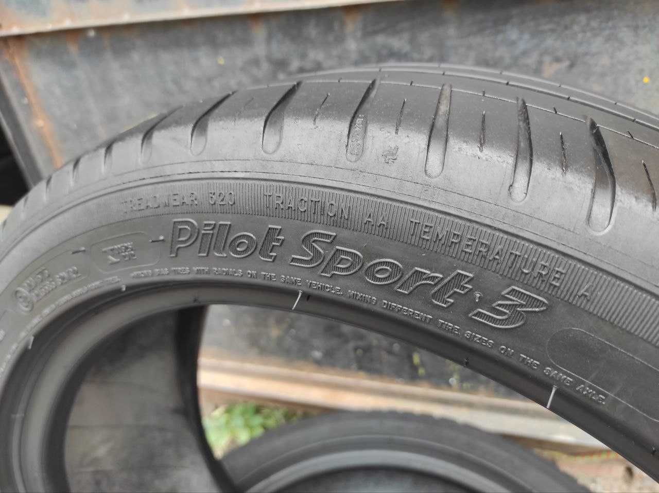 Michelin Pilot Sport 3 215/45r18 made in Spain 4шт 16-17год 5,2-5,6мм,