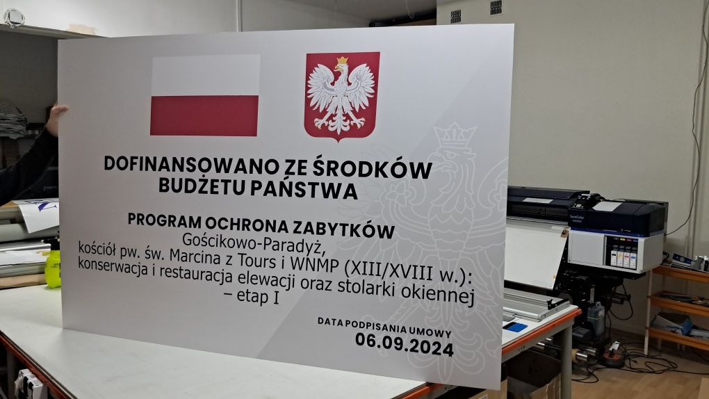 Szyldy, tablice, tabliczki reklamowe PCV, dibond DOWOLNY wymiar