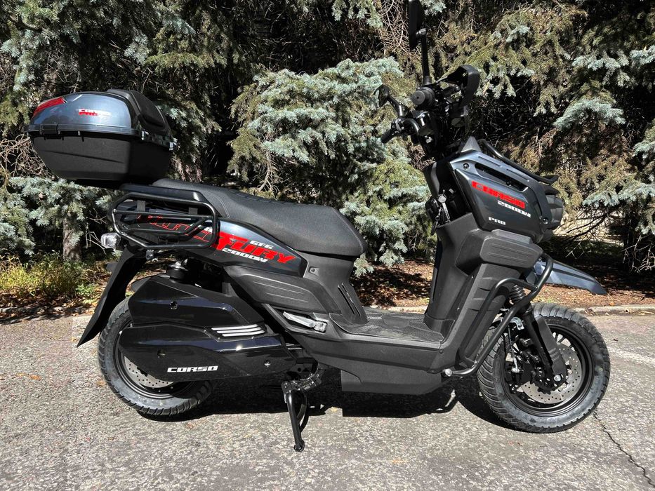 Електричний мопед BlackFury 2800Вт літій-залізо-фосфатний 72В 40Аг