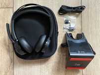 Słuchawki POLY Voyager Focus 2 UC + Stacja ładująca Teams Dongle NOWE