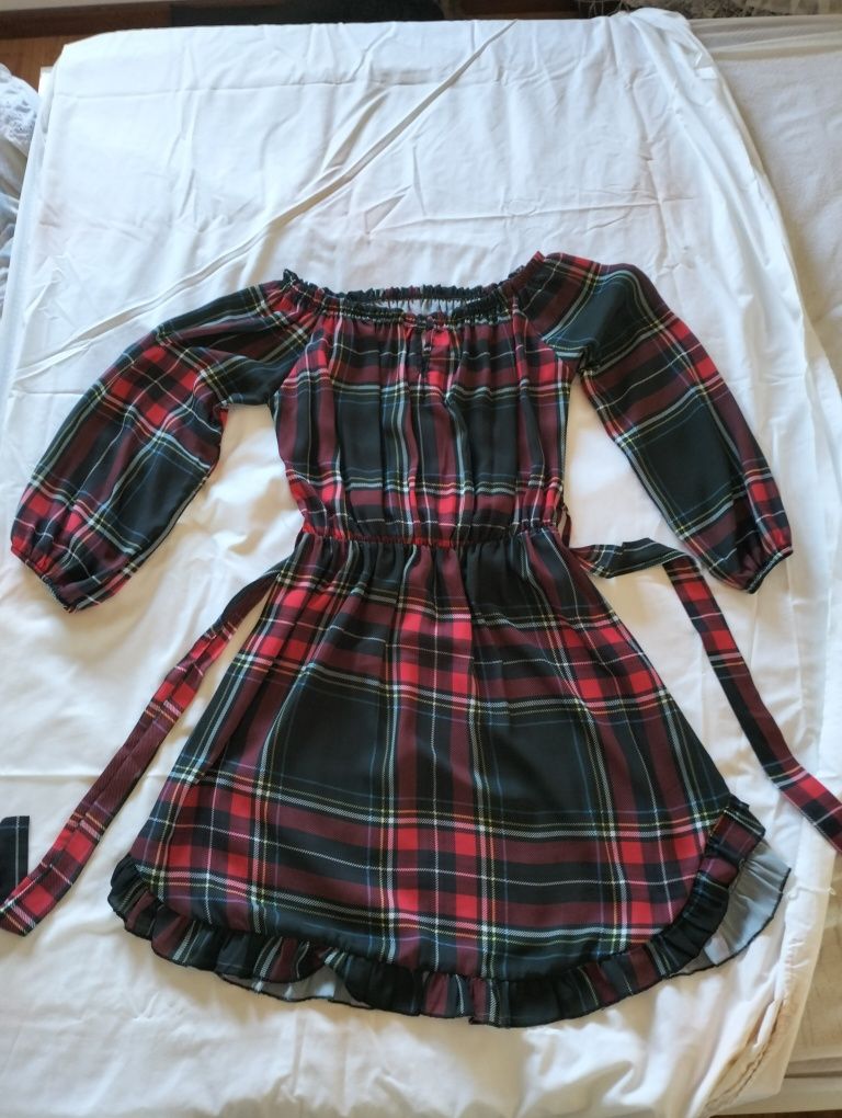 Vestido de quadros