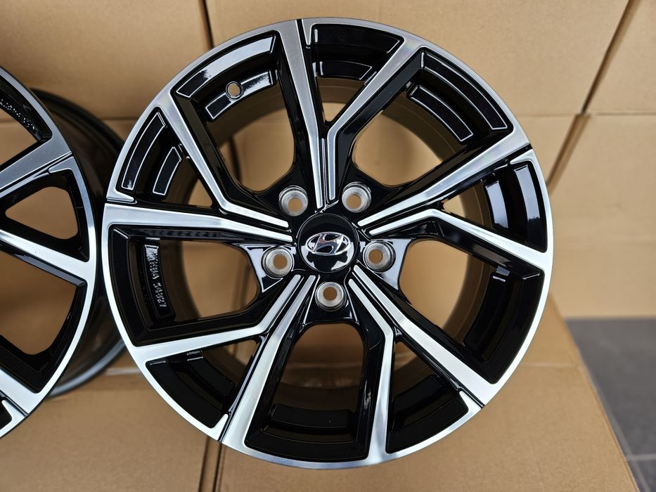 Hyundai 16 Nowe 5x114,3 Felgi i30 ix20 Elantra Kona ix35 Tucson Czarne