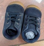 Buciki sznurowane skórzane barefoot Lurchi granatowe rozm.18
