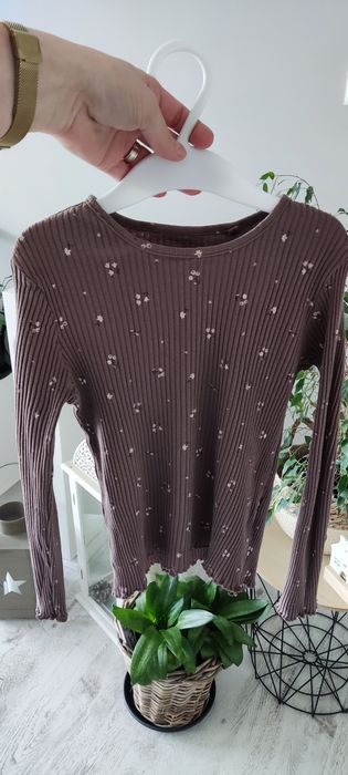 Bluzka prążkowana Sinsay, rozmiar 128.