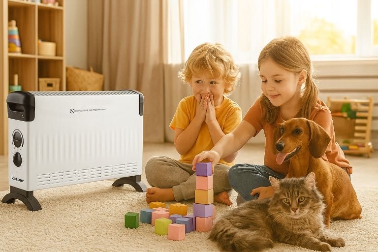 Grzejnik Eletkryczny Konwektorowy Energooszczędny Termostat 2000w fv