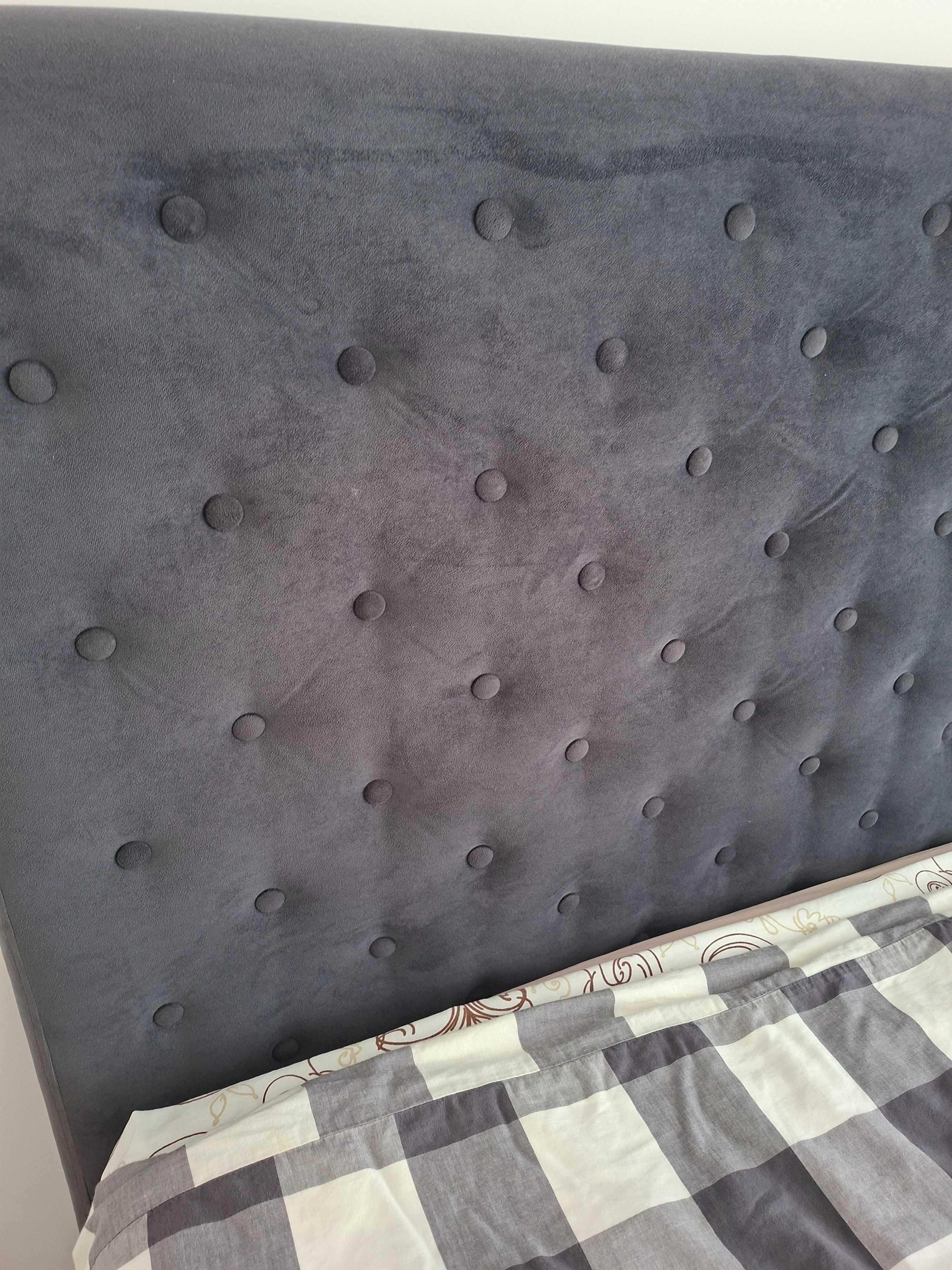 Cama de casal com arrumação + Colchão 140×190 + Cabeceira