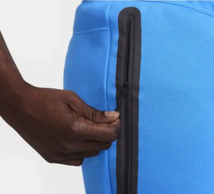 Новые шорты nike tech fleece shorts blue -ХХЛ