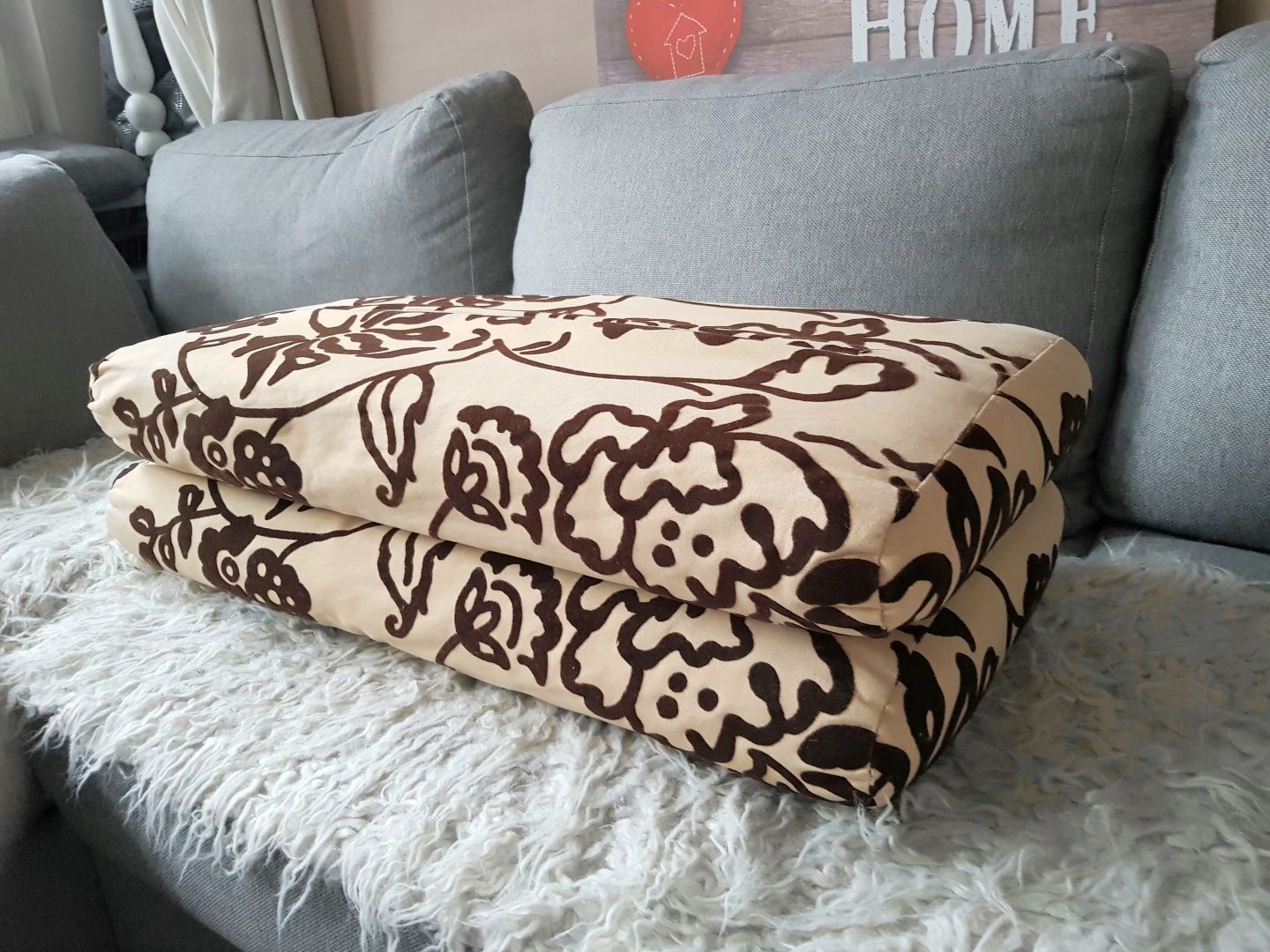 2 PODUCHY na łóżko kanapę sofę oparcie łóżka podłokietniki zagłówki