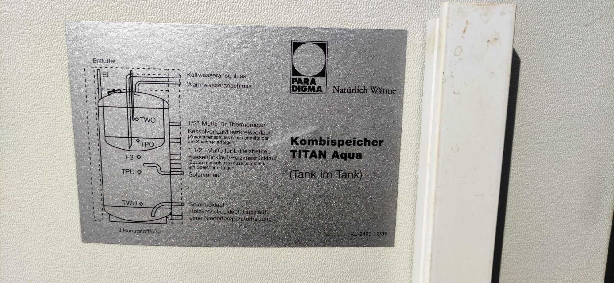 Bufor kombinowany 500 L bojler CWU nierdzewka PARADIGMA