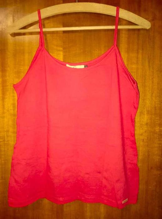 Top vermelho novo, XXL, elegante e fresco!