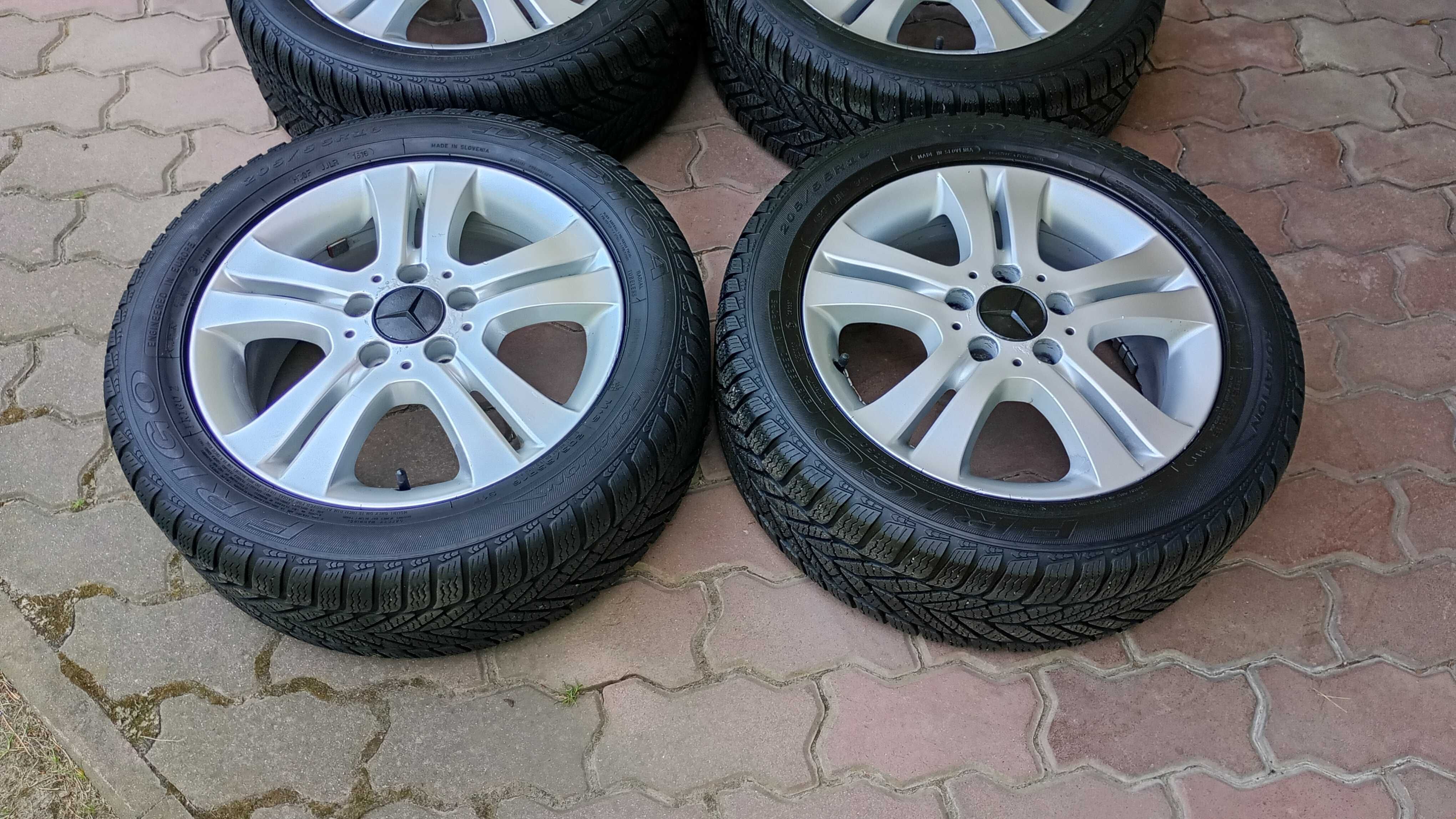 Koła Alufelgi 16'' 5x112 Opony zimowe 205/55/16 Mercedes W169 W245