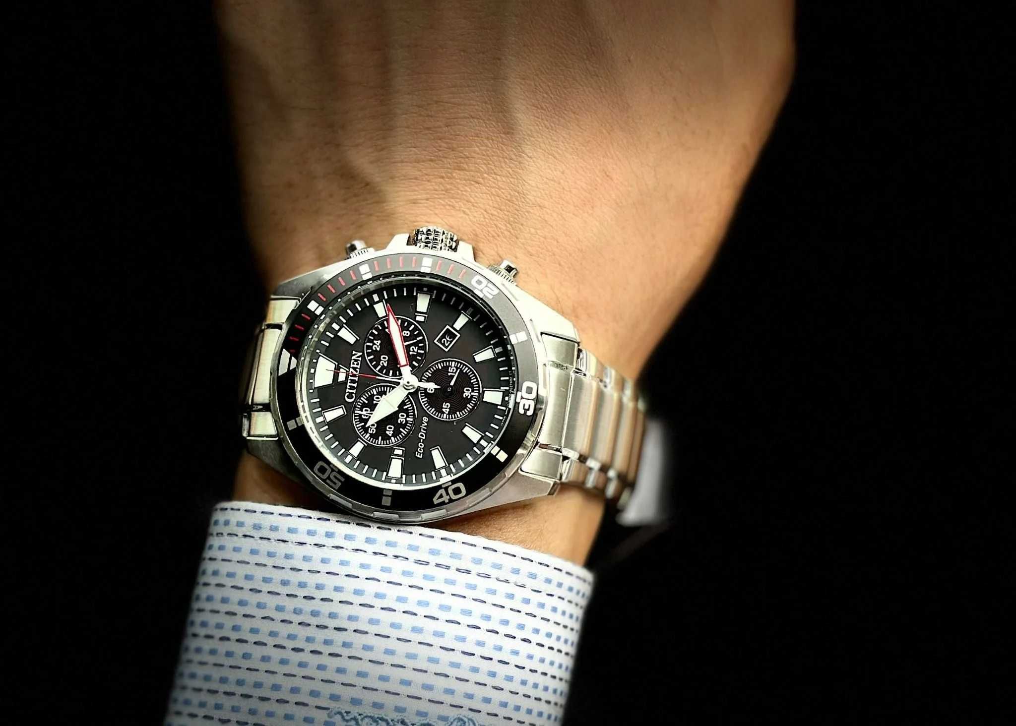 годинник Citizen Brycen Хронограф Eco-Drive AT2438-53E