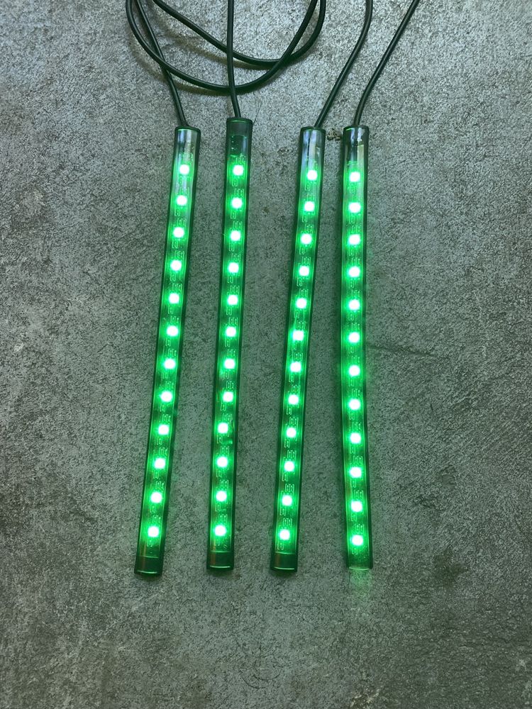car audio NEONY LED do rytmu muzyki x4 taśmy do auta lub pod samochód