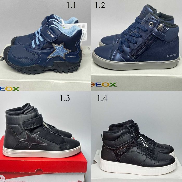 Черевики хайтопи Geox 24,26,27,28,30,31,32,37,39,40 р-8 мод демісезон