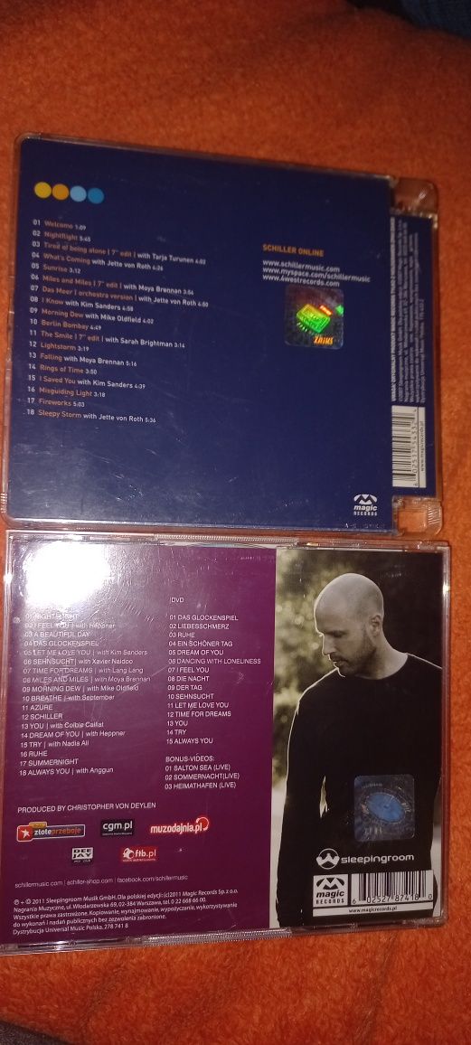 Płyty CD + dvd Schiller Timeline,Day and night, Sehnsucht, Atemlos