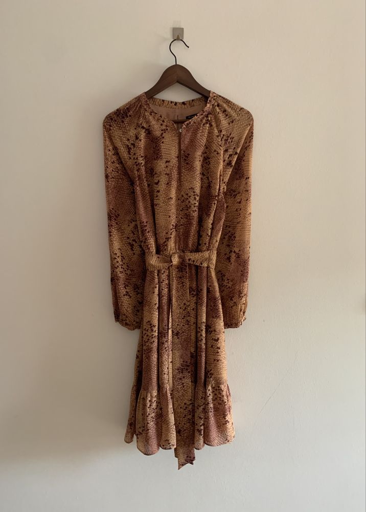 Sukienka Massimo Dutti wężowa 40/L/42/XL
