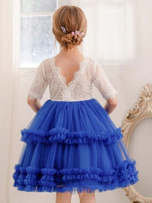 Prześliczna tiulowa sukienka dla dziewczynki 110/116 shein sesja