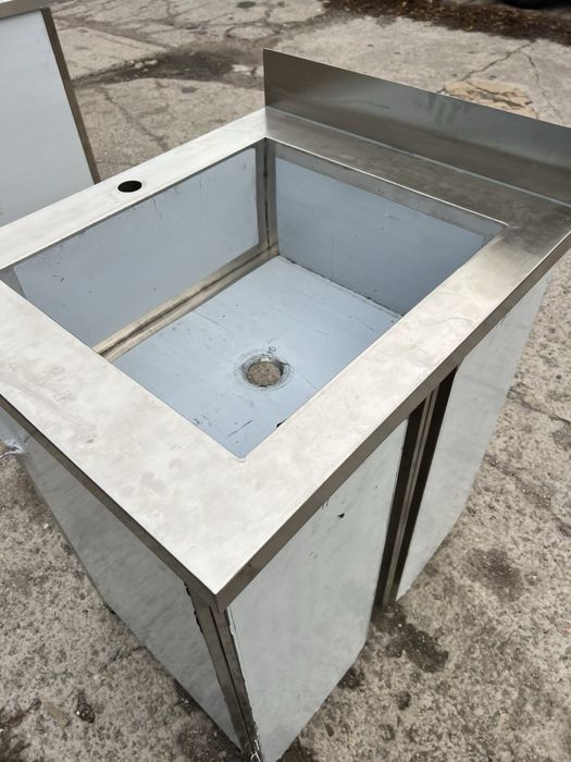 Стол мойка из нержавейки