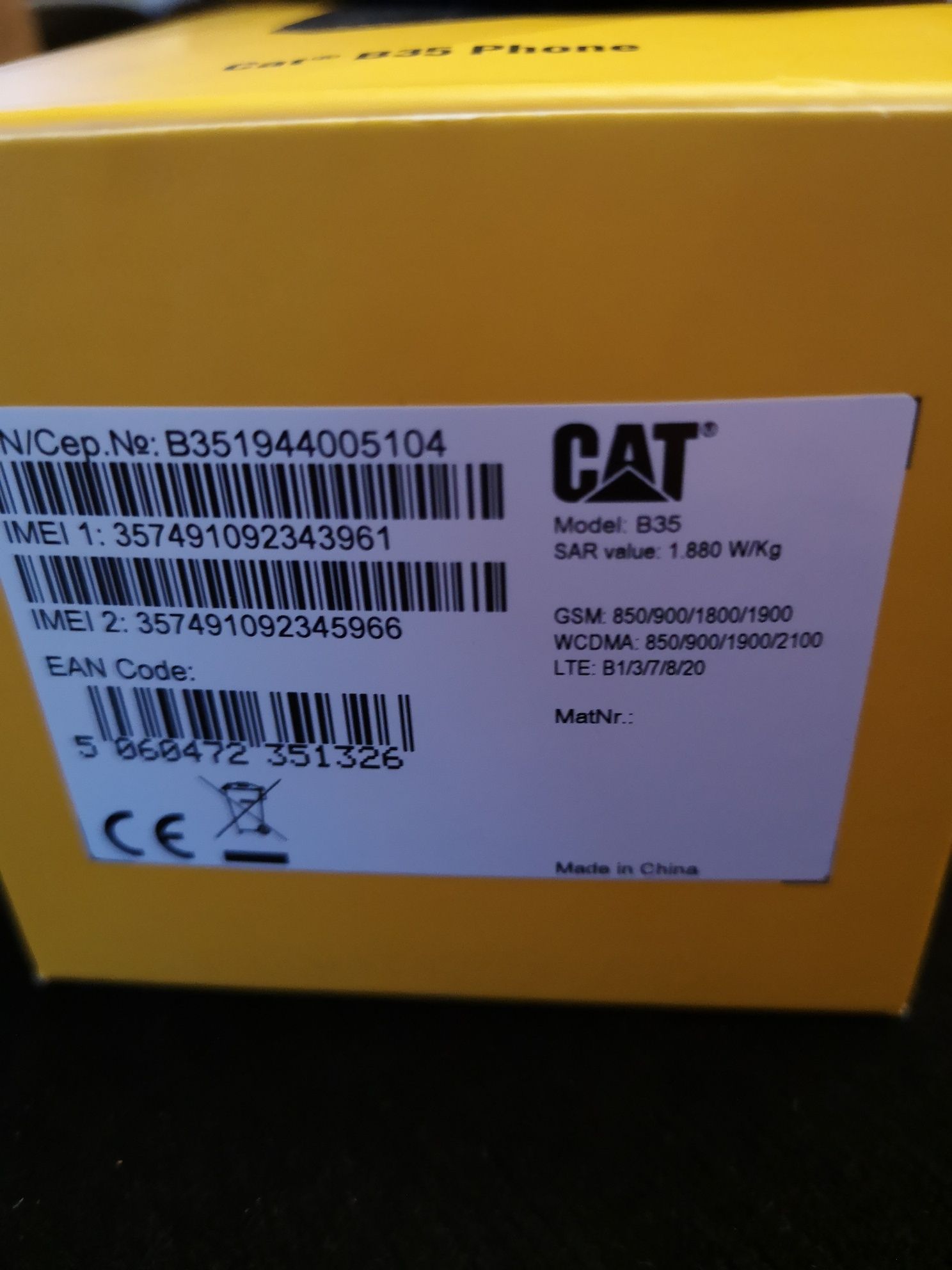 Telefon GSM CAT B35