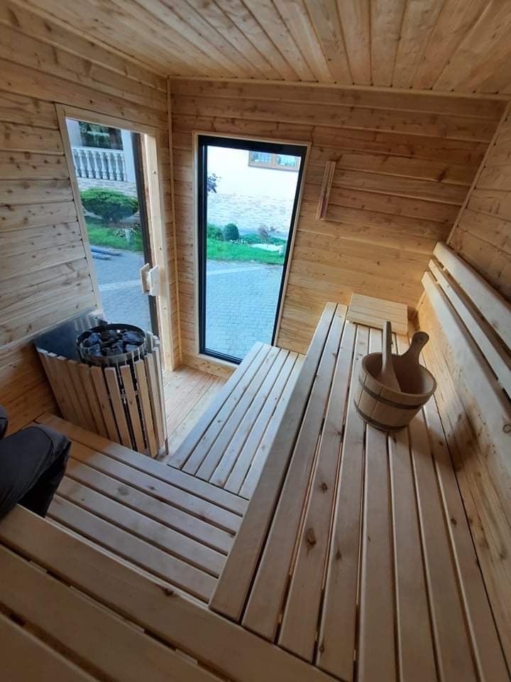 Sauna ogrodowa zewnętrzna fińska sauna SPA