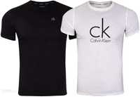 2-pak Oryginalny T-shirt koszulka CK Calvin Klein biały czarny XS/S