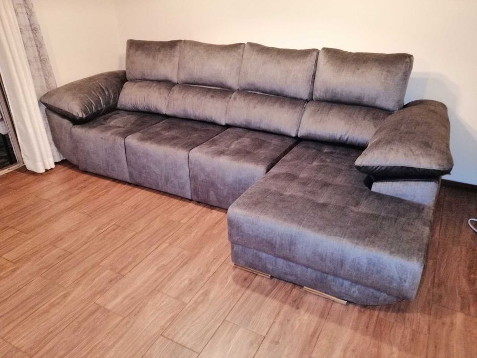 Sofá Chaise Longue Ref.ª Cairo - Fabricamos todas as medidas e cores