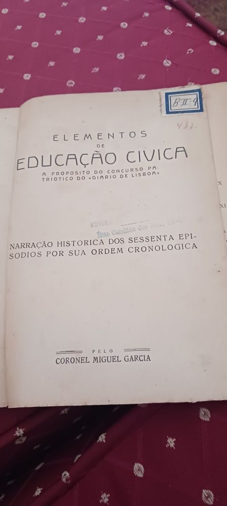 Livro de 1930 -Historia de portugal- episódios históricos