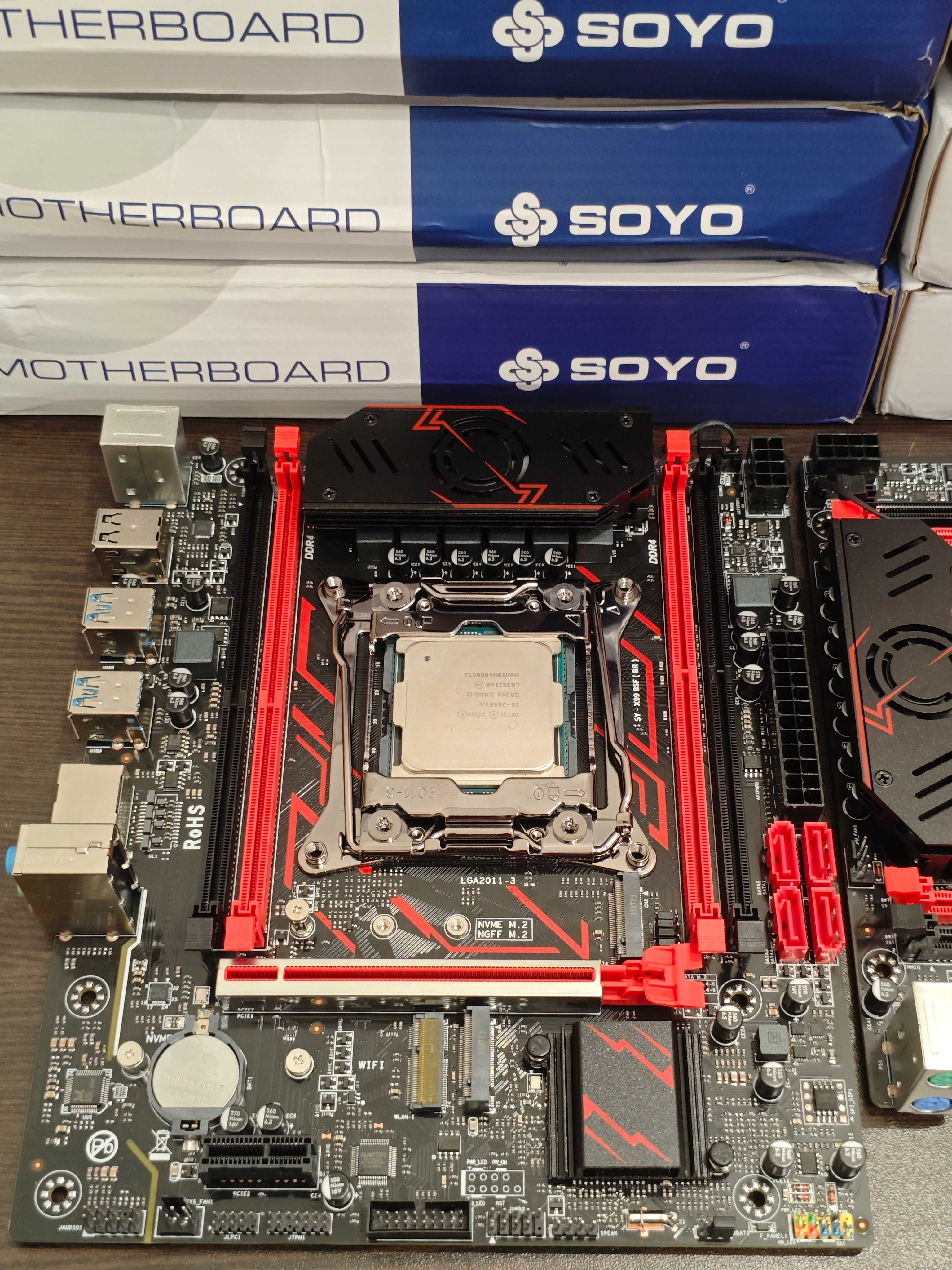 Комплект 2011v3 x99 BSF + 2650v3 / TPM 2.0 2660v4 ОЗУ 16Gb 32Gb DDR4