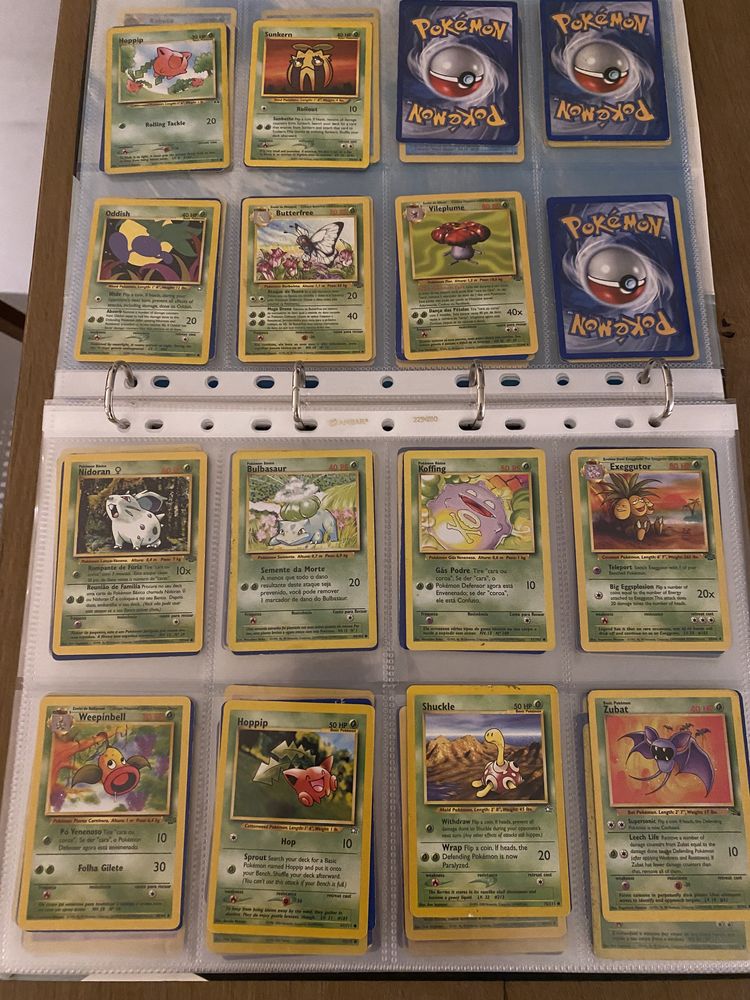 Cartas Pokémon Raras Colecção Antiga (225Cartas)