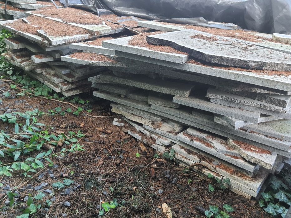 Granit strzgomski płomieniowany  do ogrodu