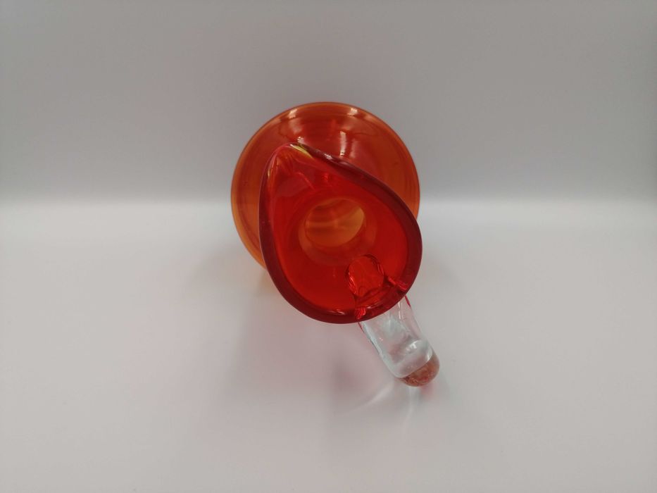 Dzbanek dzban z soczewką Fiedorowicz kolorowe szkło Ząbkowice