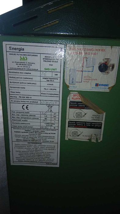 Котел тривалого горіння SAS UWT36кВт акумулююча ємність насос циркуляц