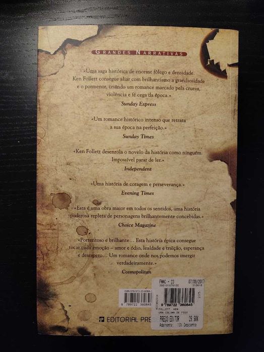 (Env. Incluído) Uma Coluna de Fogo de Ken Follett