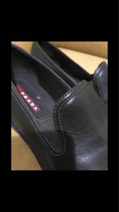 Obnizka -Prada buciki damskie skora