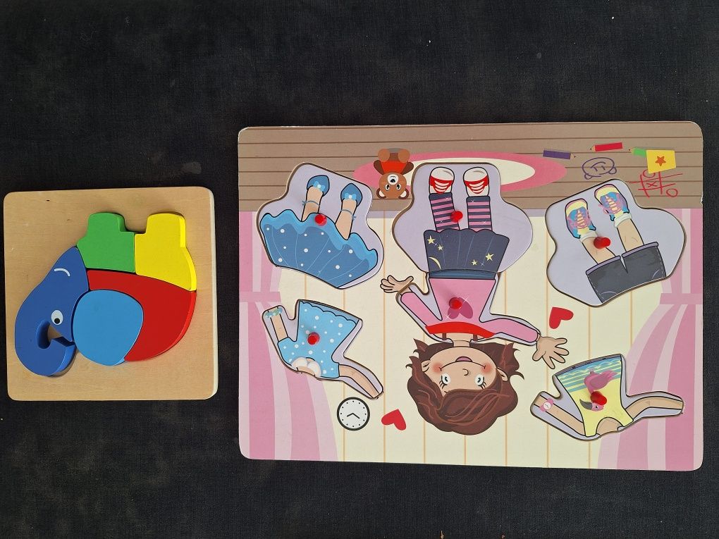 Puzzle drewniane pakiet 2-3 lata