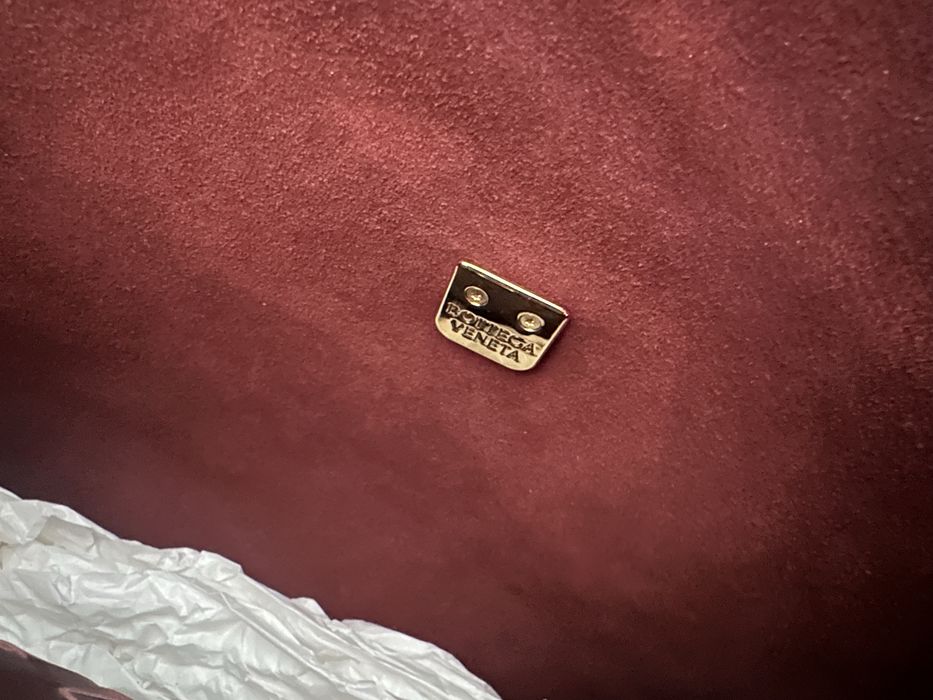 Bottega Veneta Ciao Ciao Medium Torebka Bag bordo skóra nat. Nowa