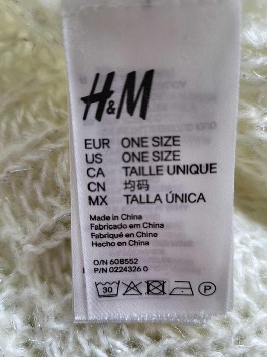 kremowy komin, H&M