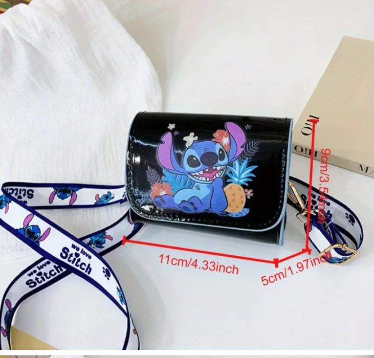 Torebka lakierowana stitch lillo sticz dla małej modnisi